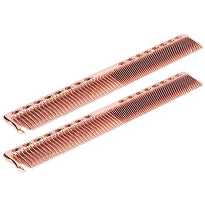 Eminchu Premium Stainless Steel Haircutting Combs, 2-Pack, Rose Gold
