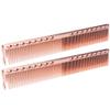 Eminchu Premium Stainless Steel Haircutting Combs, 2-Pack, Rose Gold view 3