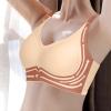 Generic Sheer Strapless Backless Women's Shoulder Strap with Convertible Straps, Unpadded, Orange, M view 3
