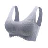 Generic Women's Underwear Without Underwire, Sleep Bra, Latex Underwear, Seamless Back, Heart Bar (Gray, XXXXL) view 1