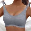 Generic Women's Underwear Without Underwire, Sleep Bra, Latex Underwear, Seamless Back, Heart Bar (Gray, XXXXL) view 2