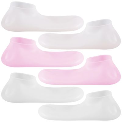Outanaya Silicone Moisturizing Foot Socks, 3 Pairs