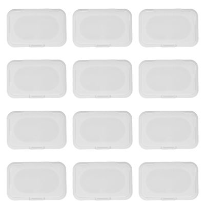 MAJORMENCH White Baby Wipe Container with Flip-Top Lid, Plastic, Universal Size, Reusable Protective Cover, 30 Pieces