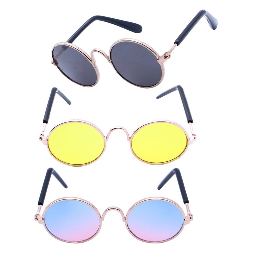 BESTOMZ 3-Pack Pet Sunglasses