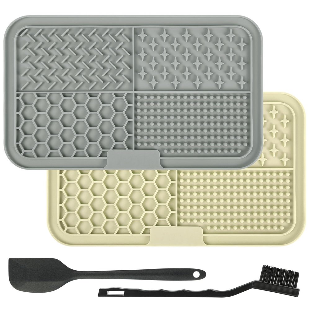Adiwo Slow Feed Mat for Dogs and Cats, 2-Pack