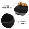 ibasenice Cement Cat Burial Urn, Cat-Shaped, 350 mL, Black view 3