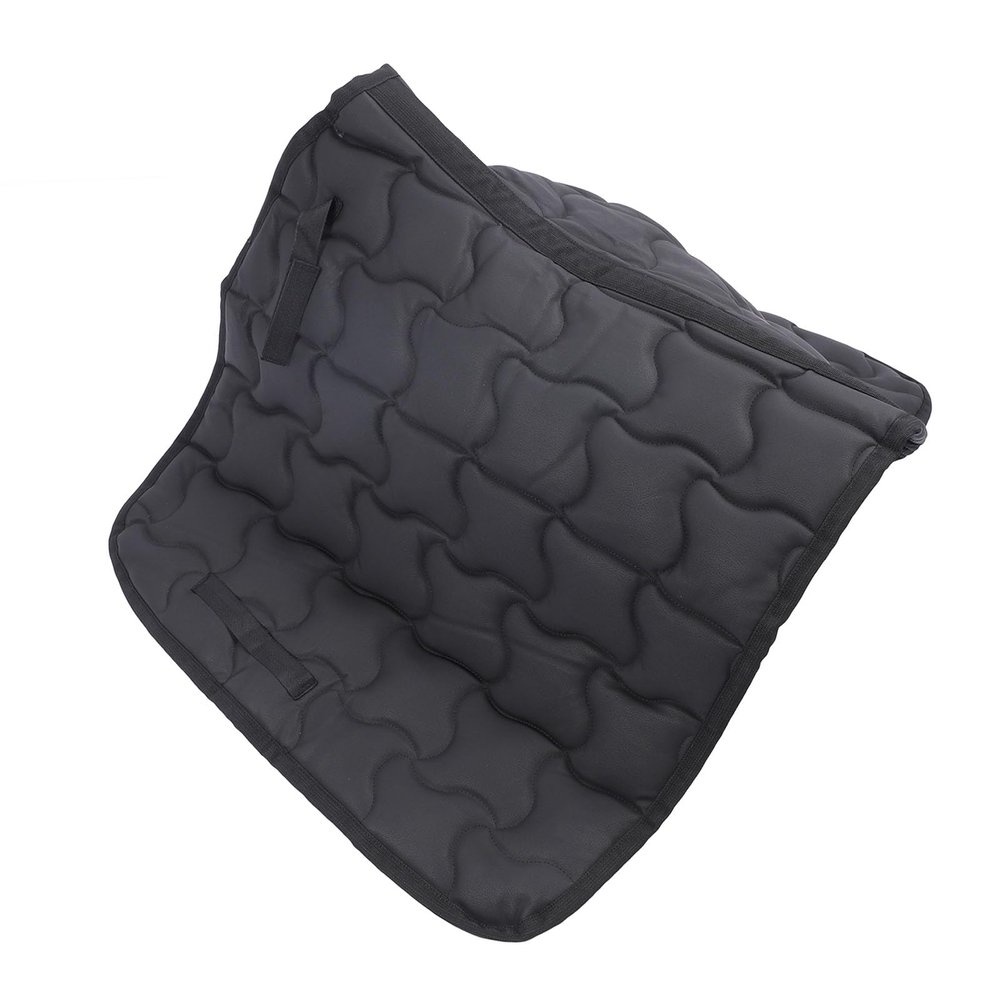 OVAQUIXI Horse Saddle Pad, Abrasion-Resistant PU Leather, Breathable Riding Pad, Ergonomic Design