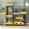 Aquarium Stand for 20–50 Gallons, Black Frame + Light Walnut, 150 × 40 cm view 3