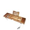 Adjustable Solid Wood Bathtub Tray, Luxury Wooden Bathtub Caddy for Hotel Bathrooms, Extendable Bath Rack for Relaxation (Brown) view 1