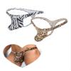 ohyeahlady 2-Pack Men's String Thongs, Open-Crotch, Low-Rise, White + Leopard, Size L view 1