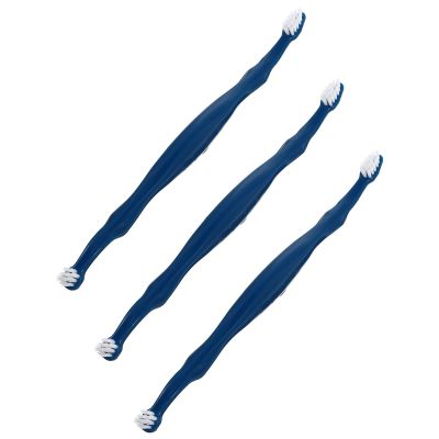 Toddmomy 3-Pack Dog Toothbrushes with Double Head Soft Bristles
