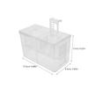 Mikikit Transparent Acrylic Aquarium Breeding Box with Divider view 2