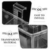 Mikikit Transparent Acrylic Aquarium Breeding Box with Divider view 3