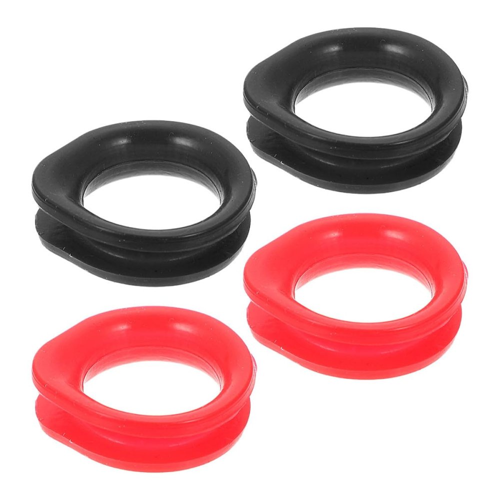 UPKOCH 4-Pack Silicone Scissor Finger Rings