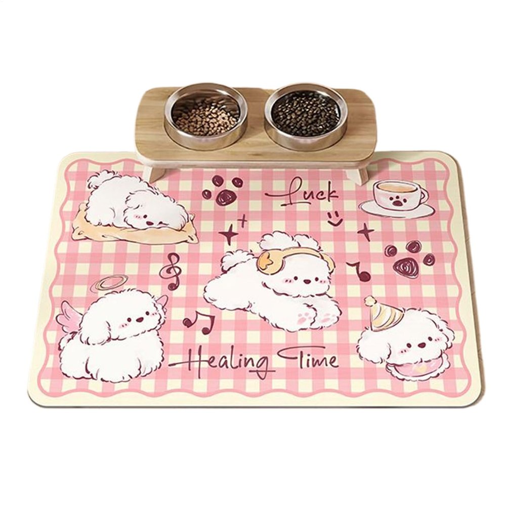 Absorbent Non-Slip Quick-Drying Dog Feeding Mat