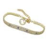 Riven Pet Necklace Gold Smiley Pendant view 2