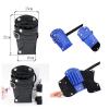 Blue Leather Scissor Holster with Belt for Hairdressing Tools view 4