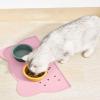 Silicone Feeding Mat, Non-Slip, Prevents Food and Water Stains (Grey, 44X24cm) view 2