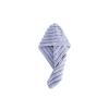 IKFGTJRE Microfiber Quick-Dry Hair Towel Wrap with Button, Gray, 65 x 25 cm view 1