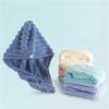 IKFGTJRE Microfiber Quick-Dry Hair Towel Wrap with Button, Gray, 65 x 25 cm view 4