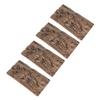 INOOMP 4-Piece Terrarium Tree Bark Decor, Natural Birch Bark, 10 x 20 cm, for Reptiles and Outdoor Landscaping view 1