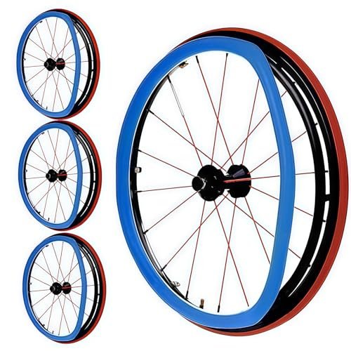 Silicone Wheelchair Push Rim Covers, Non-Slip and Wear-Resistant