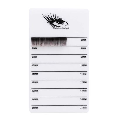 OPPWONG Acrylic Eyelash Extension Tray Stand, Scale-Marked Grafting Tool with Smooth Edges, 7 mm to 15 mm