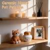 Duuclume Pet Memorial Urn, Small Ceramic Honey Jar for Cats and Dogs, 320 ml, Green view 4