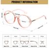 EYEGLSMST Large Round Reading Glasses 1.5 for Men and Women view 2