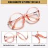 EYEGLSMST Large Round Reading Glasses 1.5 for Men and Women view 3
