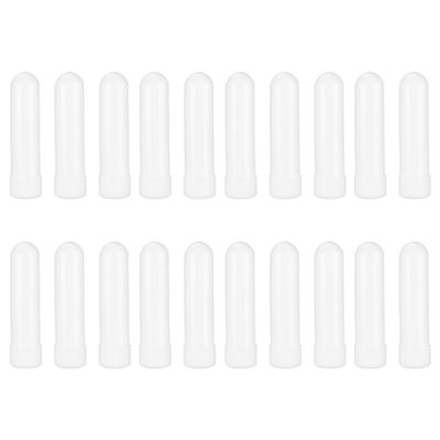 Healvian 20-Piece Plastic Nasal Inhaler Sticks, Empty Refillable Aromatherapy Inhalers, Sealed, for Sinus and Respiratory Therapy