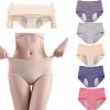 Women's Washable Incontinence Underwear, High-Waisted Leakproof Cotton Panties (5-Pack, C/M) view 1