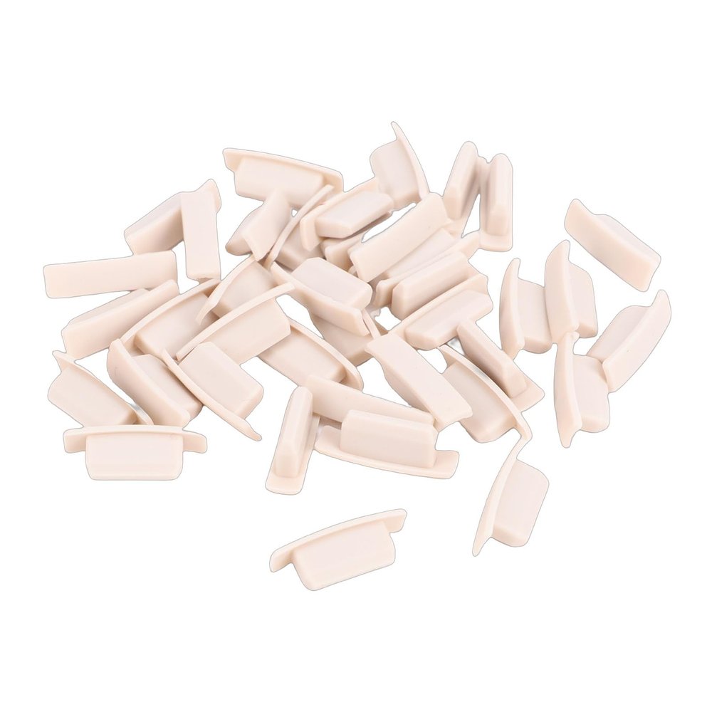 CHICIRIS 50-Piece Silicone Outlet Caps, Liquid Silicone Breast Pump Parts, Compatible with Spectra S1 and S2