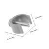 Tofficu 4-Piece C-Shaped ABS and Steel Clips for Walking Aids and Crutches, Non-Slip Locking Clamps for 22 mm Handle Tubes, Gray view 2