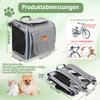 Exquilnova 4-in-1 Front Bike Basket for Small Dogs and Cats view 2