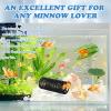 4-Piece Aquarium Decor Set with Betta Rest Tunnel, Feeding Ring, and Artificial Plants view 4