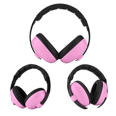 Tomantery Children's Hearing Protection Earmuffs, Rose