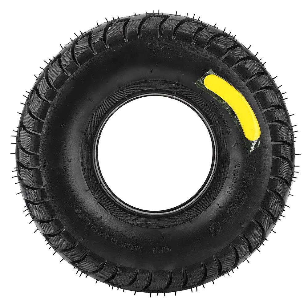 Cloimei Premium Rubber Outer Tire, Non-Slip, for Industrial Tool Carts and Trolleys, 4.10/3.50-5 12 in or 4.10/3.50-4 10 in