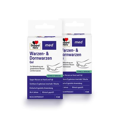 Doppelherz med Wart & Plantar Wart Gel Value Pack, 8 ml