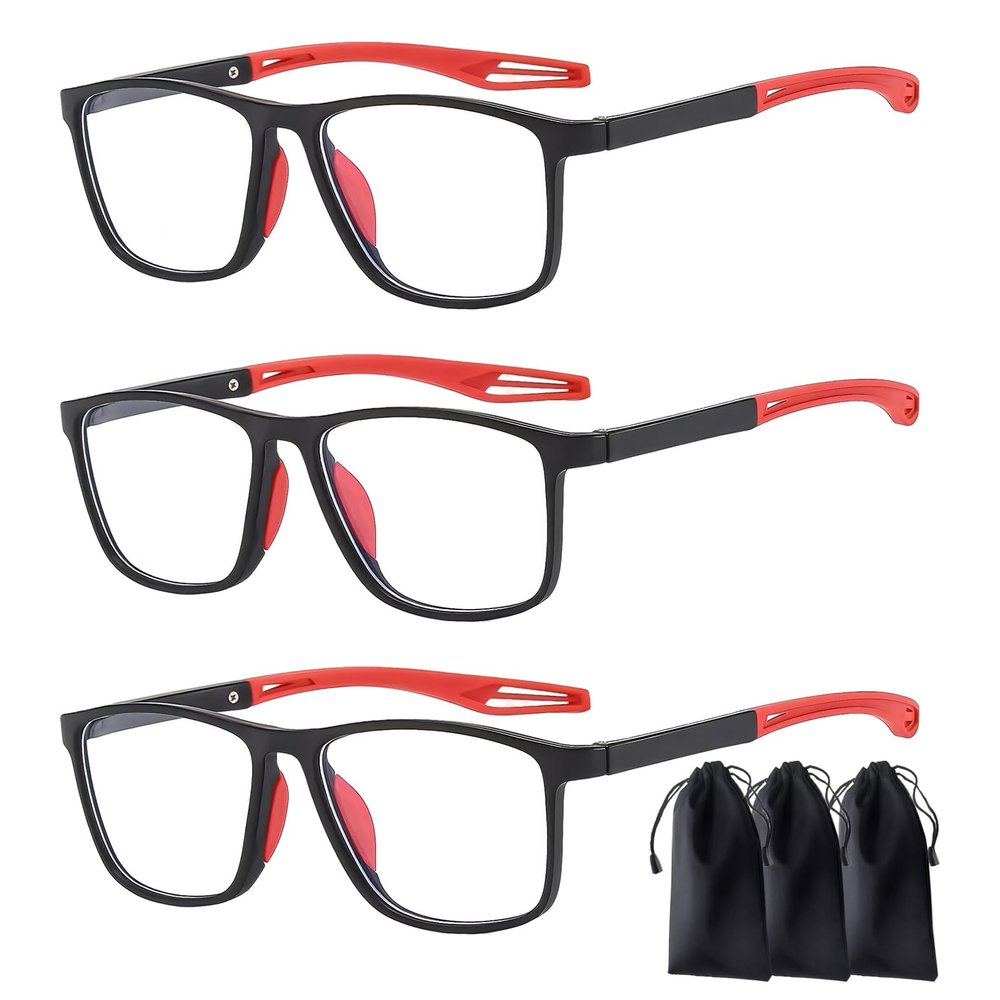3-Piece Autofocus Multifocal Reading Glasses Set with 3 Cases