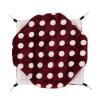 3-Layer Warm Flannel Hammock for Small Pets, 30 x 30 cm, Burgundy view 1