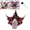 3-Layer Warm Flannel Hammock for Small Pets, 30 x 30 cm, Burgundy view 2