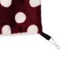 3-Layer Warm Flannel Hammock for Small Pets, 30 x 30 cm, Burgundy view 4
