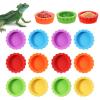 12 Pack Silicone Gecko Water Bowls view 1