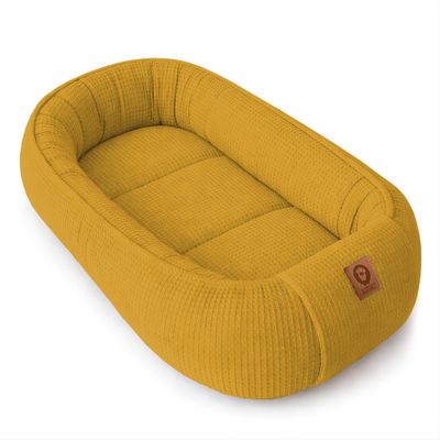 Baby Nest for Newborns, Waffle Piqué Cotton, Honey