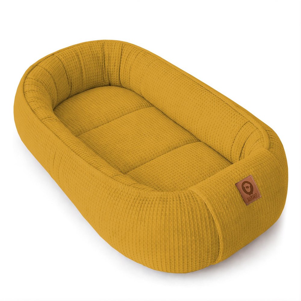 Baby Nest for Newborns, Waffle Piqué Cotton, Honey
