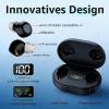 Rechargeable Sound Amplifier for Seniors & Adults, Digital Audio Device with 3.2 g Lightweight In-Ear Earpiece, Power-On Anti-Feedback, Touch Control & LED Charging Case, Black view 4