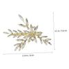 Beavorty Rhinestone Hair Barrette for Women, Wedding Hair Clip with Plastic Pearls and Alloy view 2