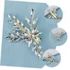 Beavorty Rhinestone Hair Barrette for Women, Wedding Hair Clip with Plastic Pearls and Alloy view 4