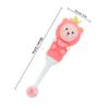 Operitacx 2-Pack Bear-Shaped Children's Toothbrushes, Soft Bristles, Ergonomic, Ages 0–9, BPA-Free, Pink view 2